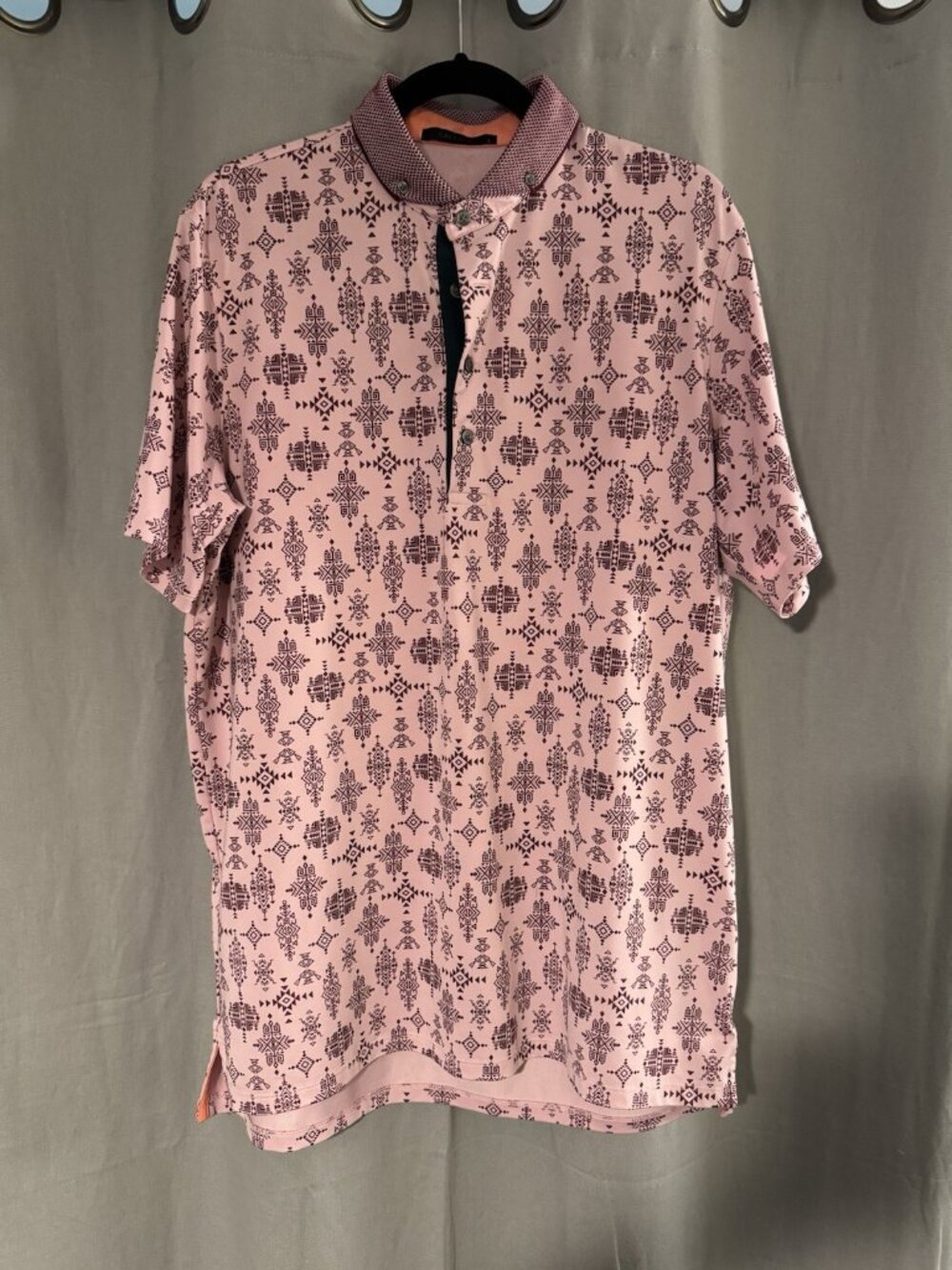 Greyson Spirit World Golf Polo Men's L Quartz Pink